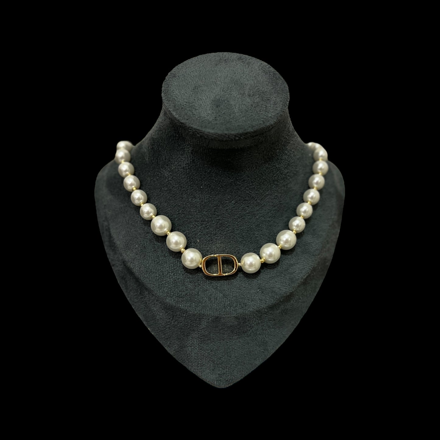 Collar CD perlas