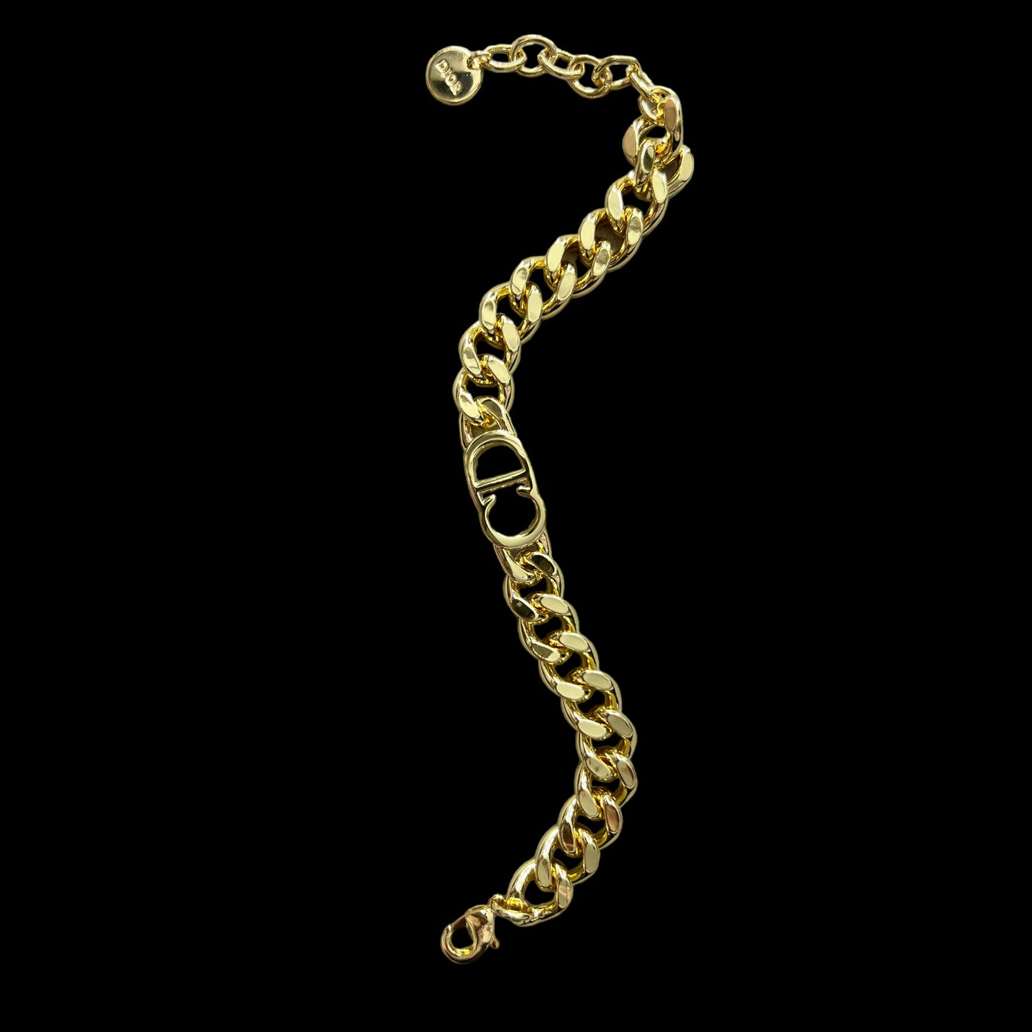 Pulsera CD dorada