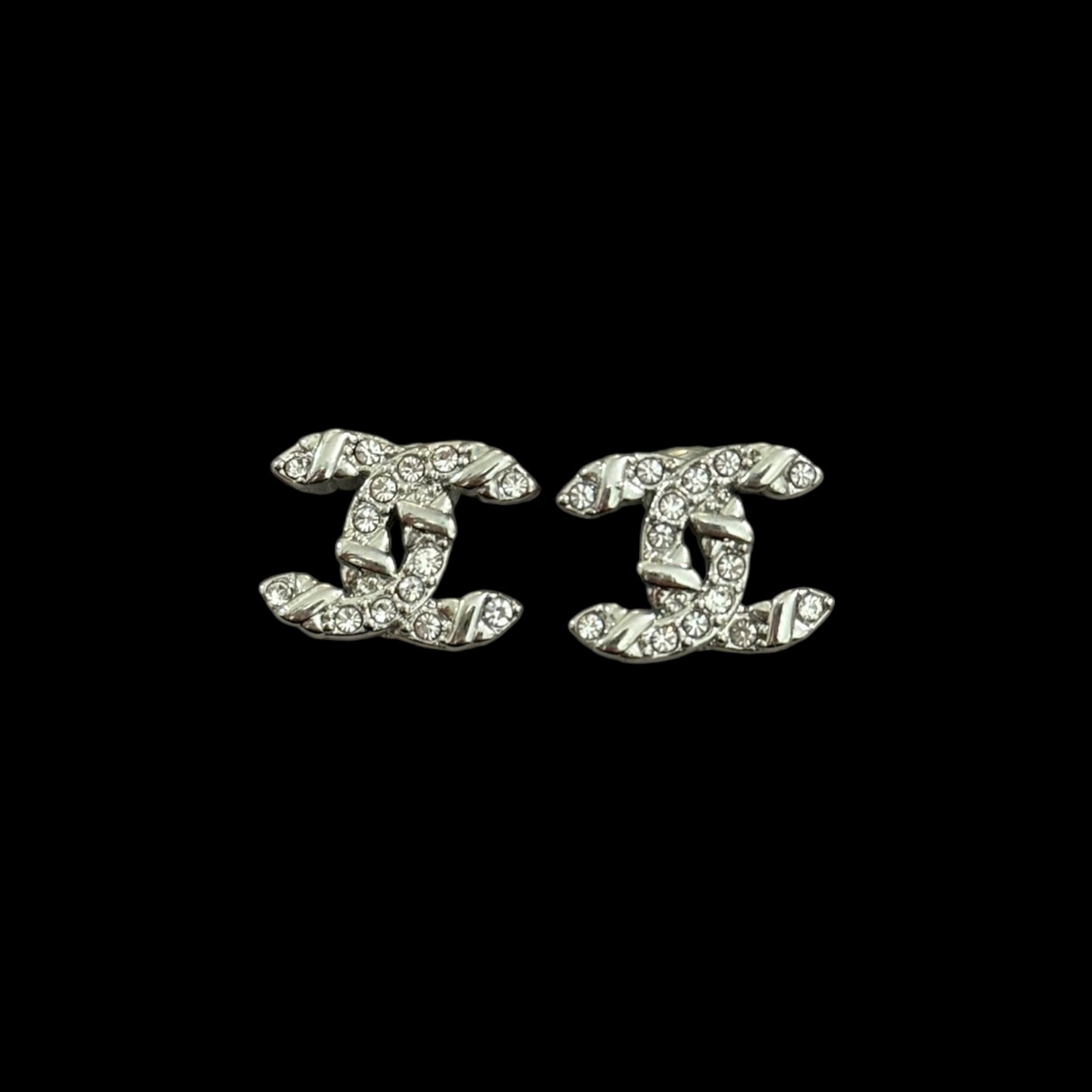 Aretes Chanel plata