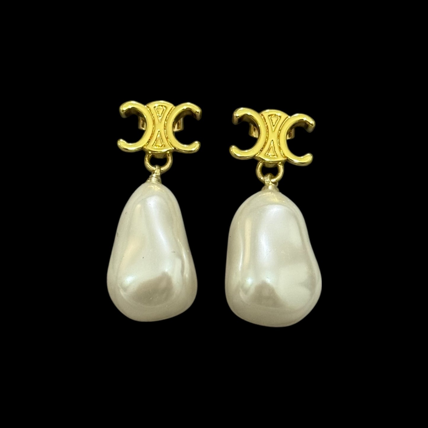 Aretes Celine Perla larga