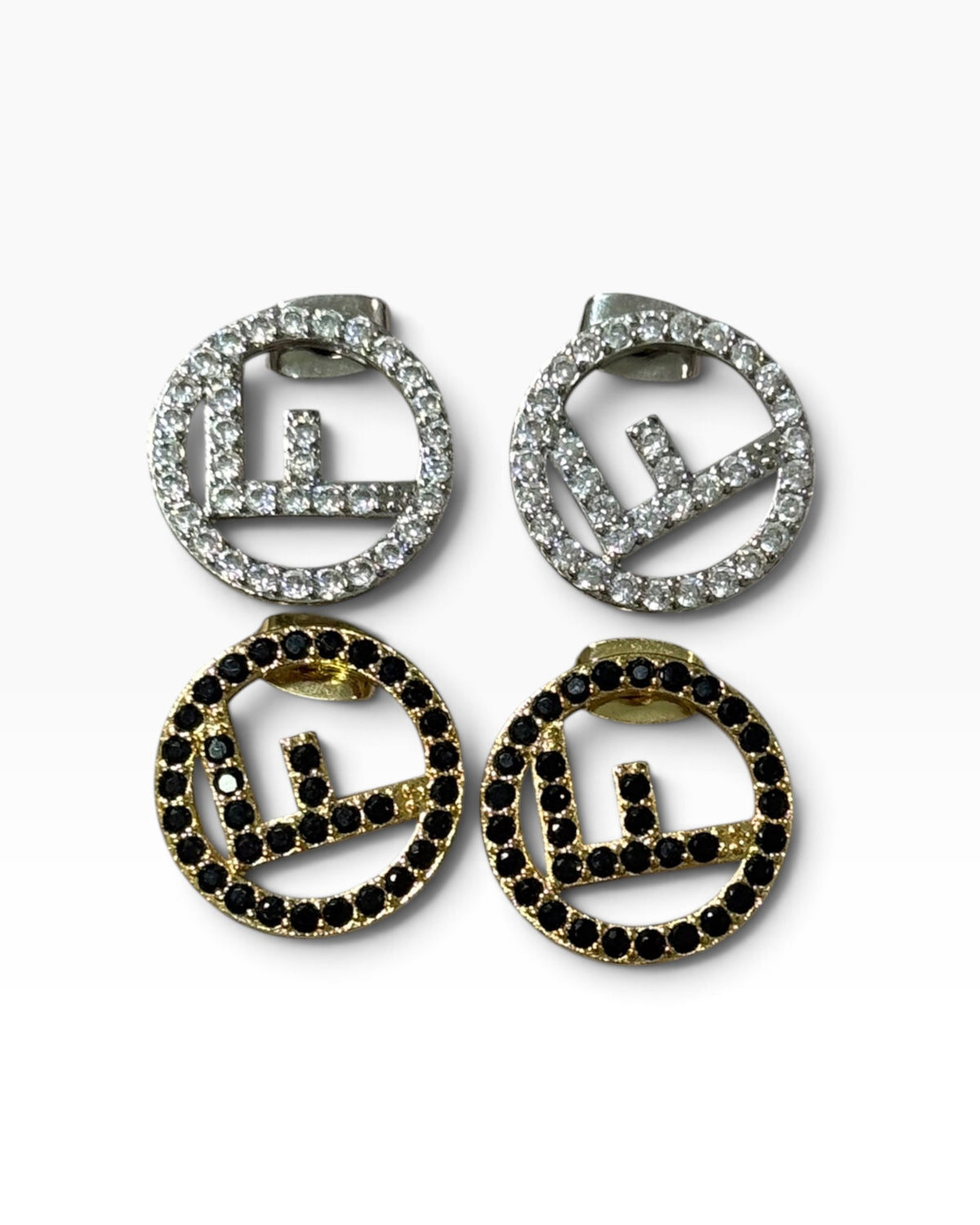 Aretes Fendi cristales