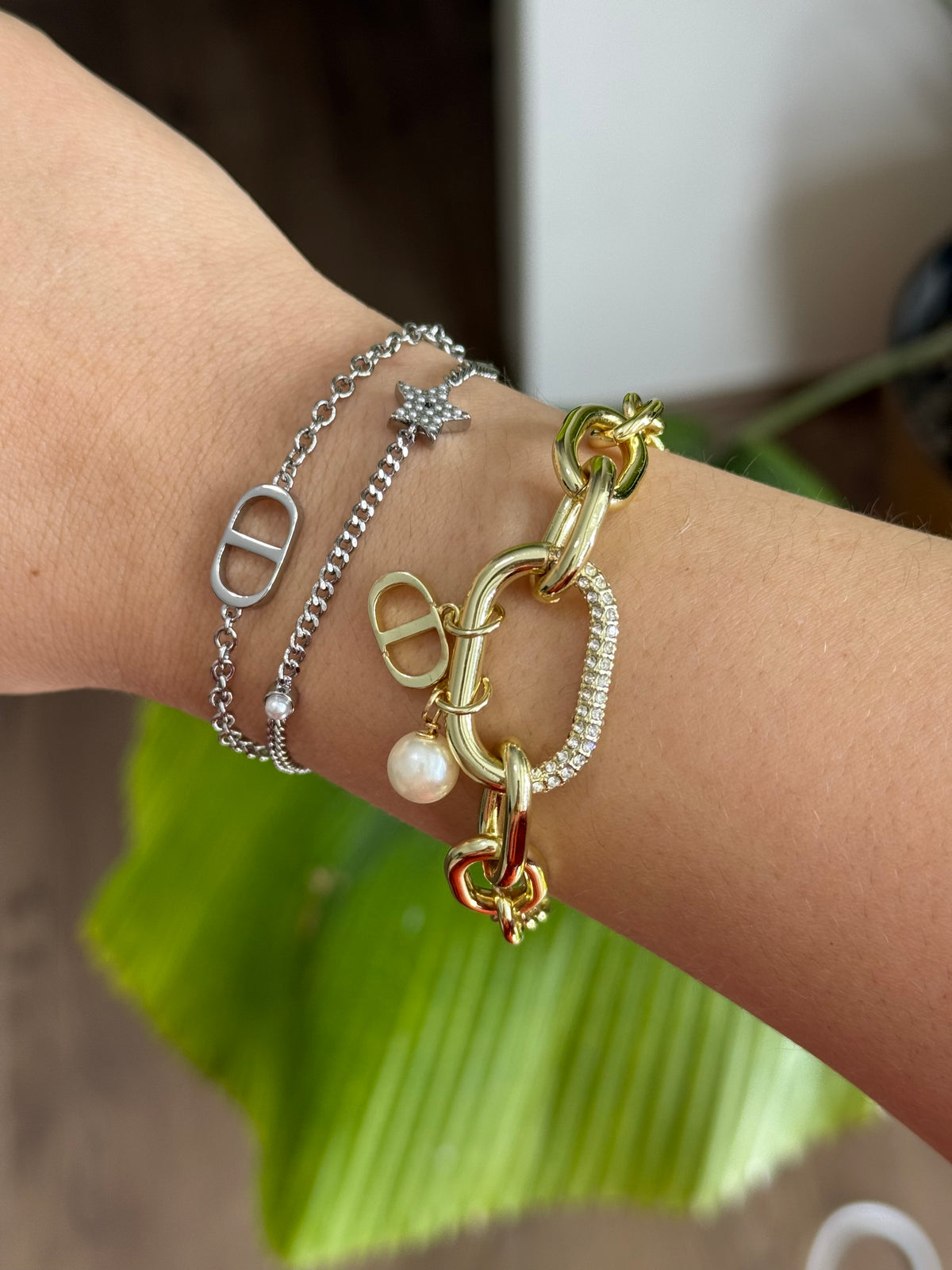 Pulsera CD colgantes