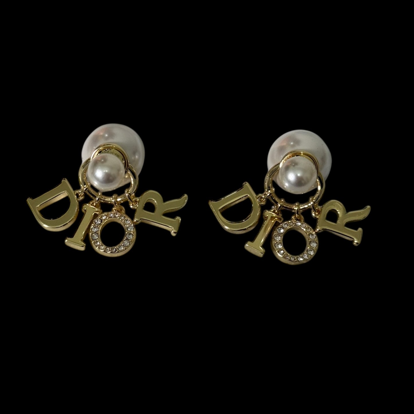 Aretes Dior colgante