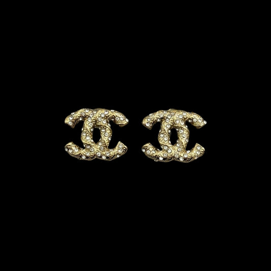 Aretes Chanel cristales pequeños