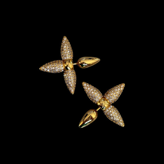 Aretes LV flor
